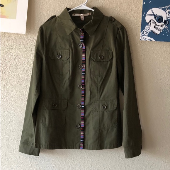 Chelsea & Violet Jackets & Blazers - {Chelsea & Violet} -Size M- Green Army Jacket